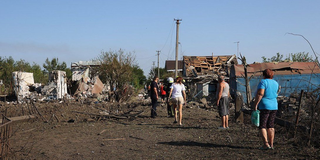 Results of a Russian missile strike in Dnipropetrovsk Oblast (Photo: State Emergency Service Dnipropetrovsk Oblast)