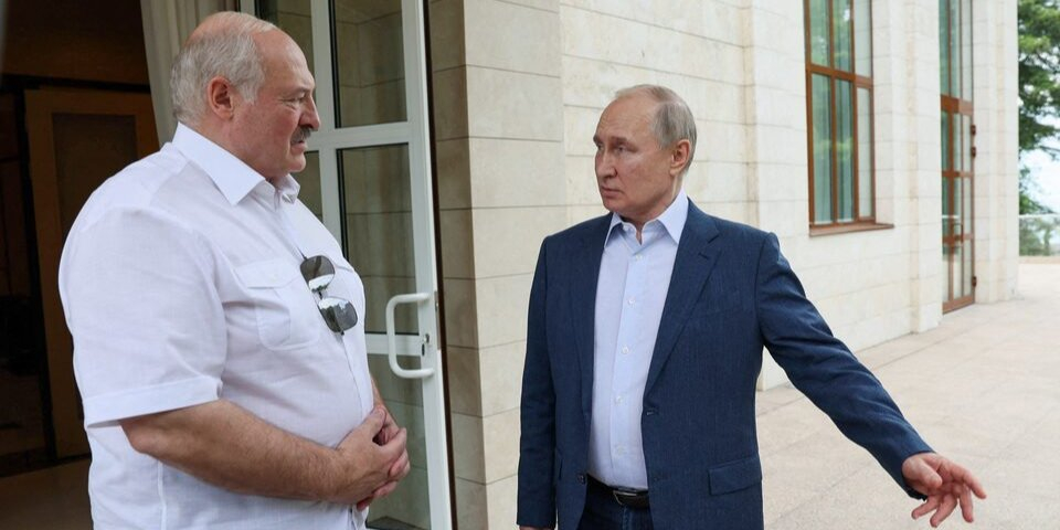 Alexander Lukashenko and Russian dictator Vladimir Putin, June 9, 2023 (Photo: Sputnik/Gavriil Grigorov/Kremlin via REUTERS)