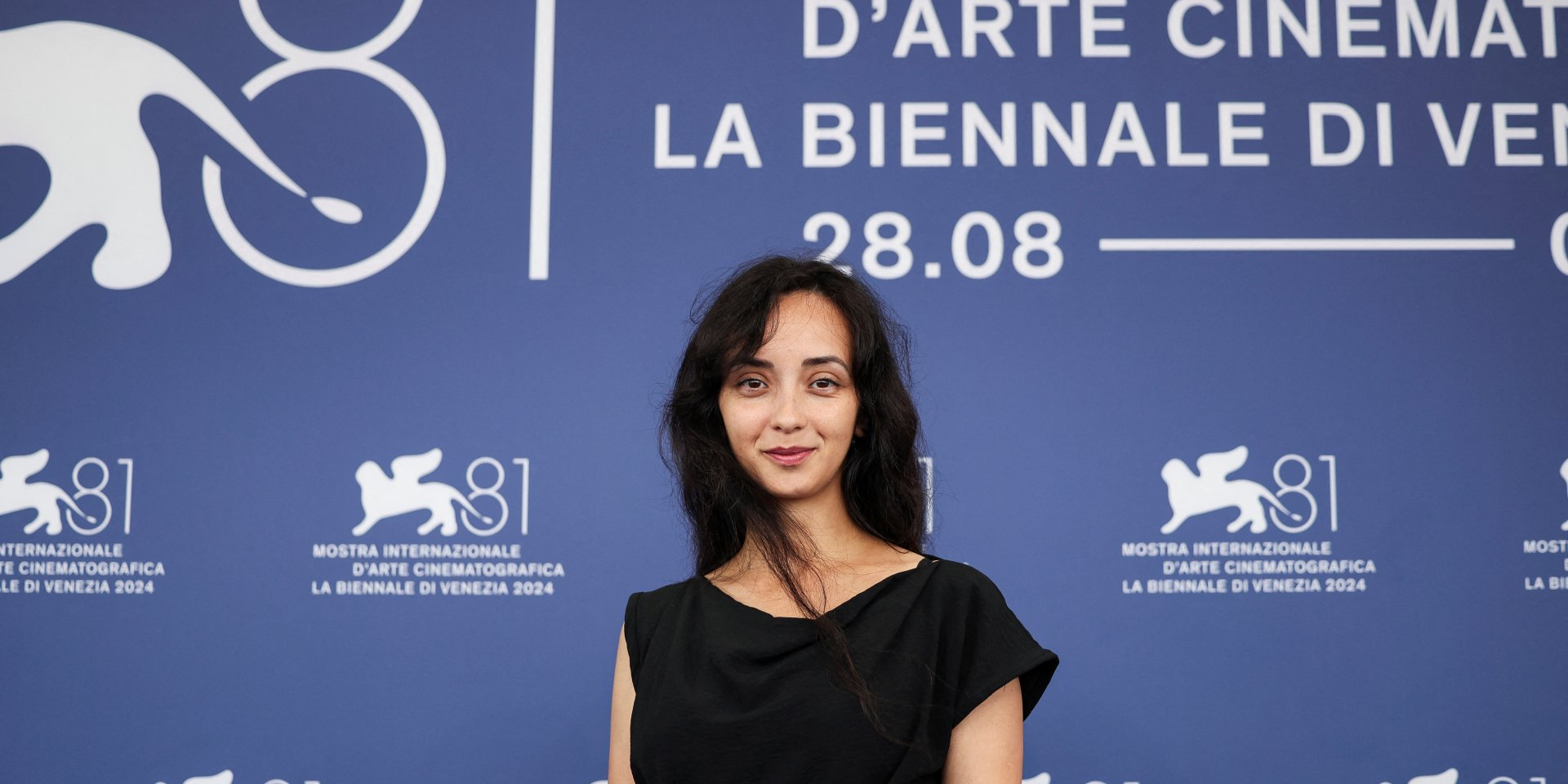 Russian filmmaker Anastasia Trofimova presented a film about the occupiers in Venice (Photo: REUTERS/Louisa Gouliamaki)