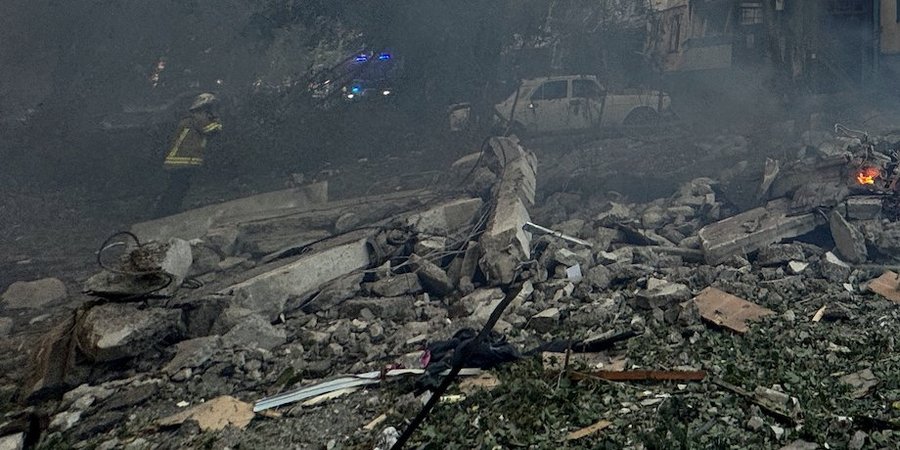 Россияне ударили по&nbsp;Харькову КАБами, возник пожар