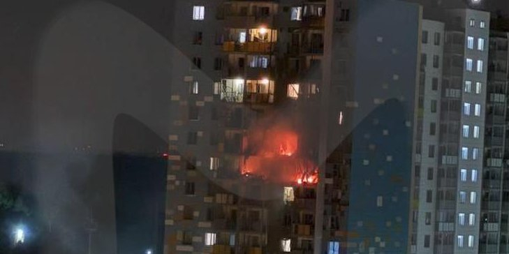 Aftermath of drone attack on Moscow on Sept. 10 (Photo: Mash/Telegram)