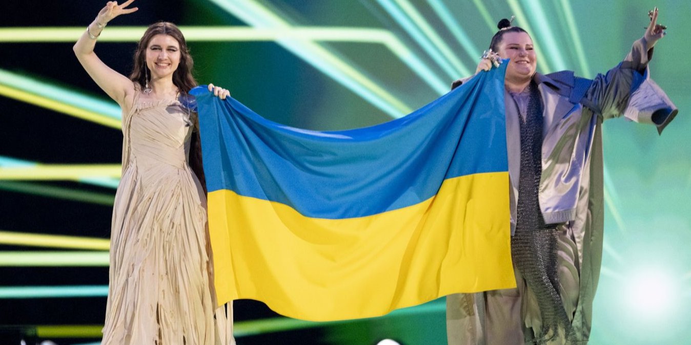 Jerry Heil и alyona alyona на сцене Евровидения 2024 (Фото: @Sarah Louise Bennett/EBU)