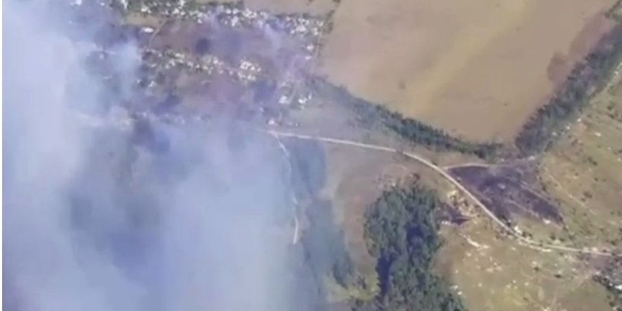 The Ukrainian Armed Forces destroy Russian positions with thermite FPV drones (Photo: Video screenshot/Apachi FPV Strike Group/Telegram)