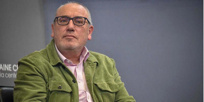 Шон Берні, експерт Greenpeace з ядерної енергетики (Фото: Український кризовий медіа-центр / Фото надане Greenpeace в Україні)