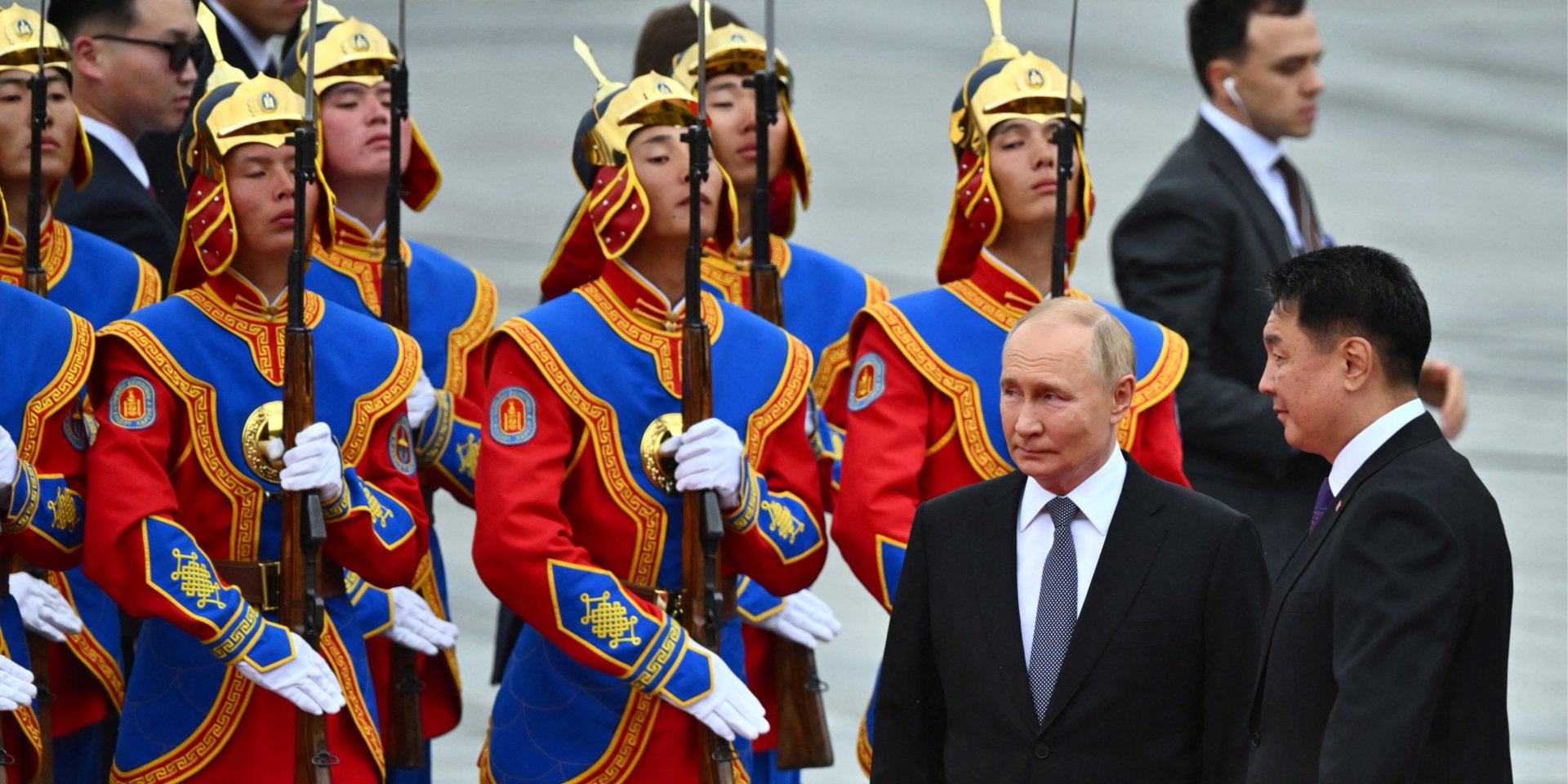 Российский диктатор Владимир Путин во время визита в Монголию, 3 сентября 2024 года (Фото: Kristina Kormilitsyna / REUTERS)