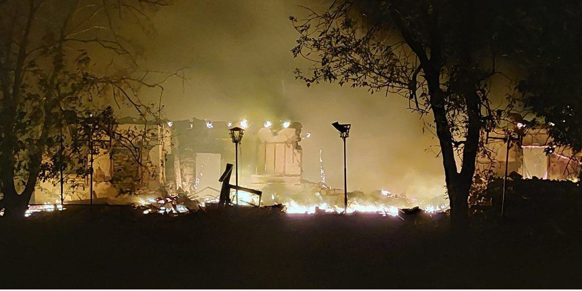 Aftermath of a Russian airstrike on Kherson Oblast, Sept. 17 (Photo: Kherson Oblast military administration)