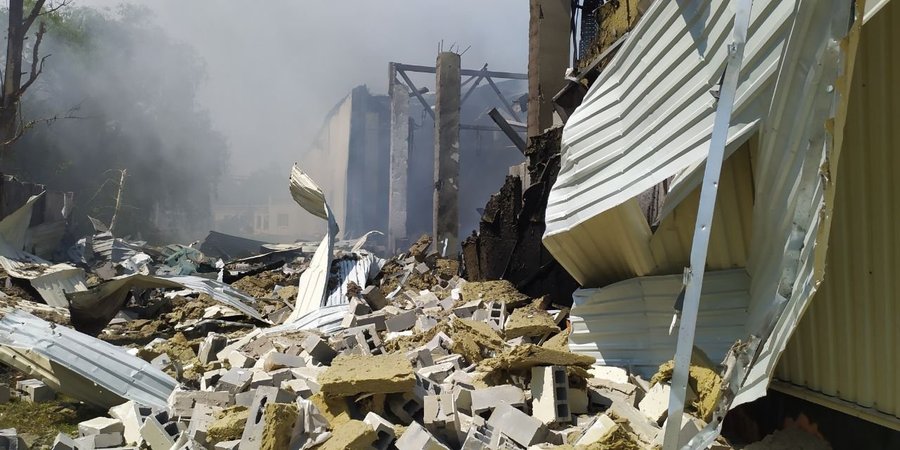 Наслідки удару РФ по Харкову 23 травня (Фото:ДСНС)