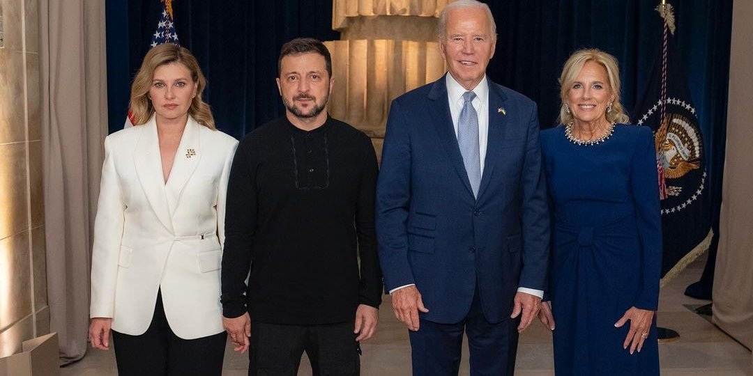 Олена і Володимир Зеленські та Джо і Джилл Байдени (Фото: @zelenskyy_official/Instagram)