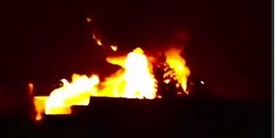 Results of a drone attack on the airfield in Yeysk, September 29, 2024 (Photo: screenshot from the video/Telegram /Bratchuk_Sergey)