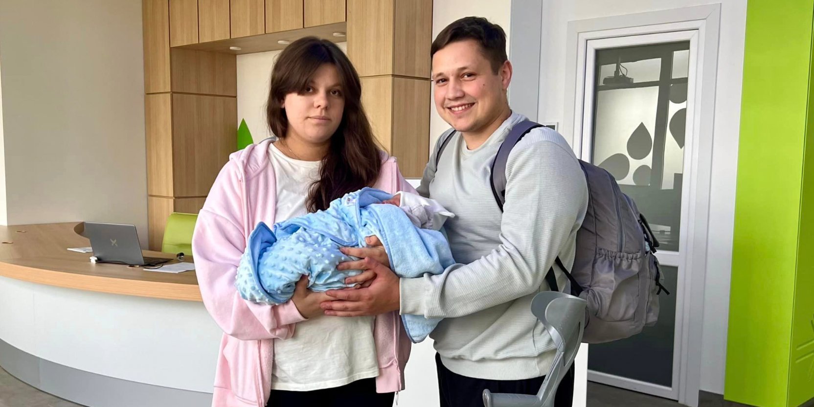 25-летний ветеран впервые стал отцом (Фото: Первое медицинское объединение Львова)