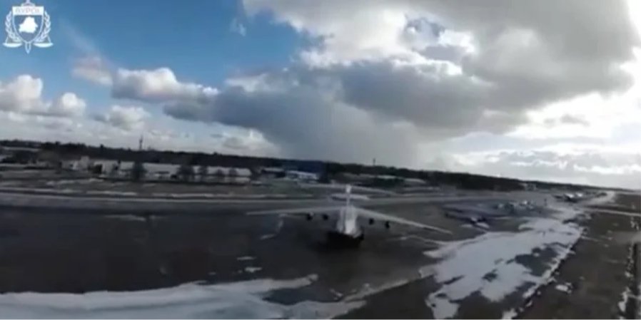 26 февраля на белорусском военном аэродроме Мачулище был атакован самолет А-50 (Фото: t.me/s/By_Pol)