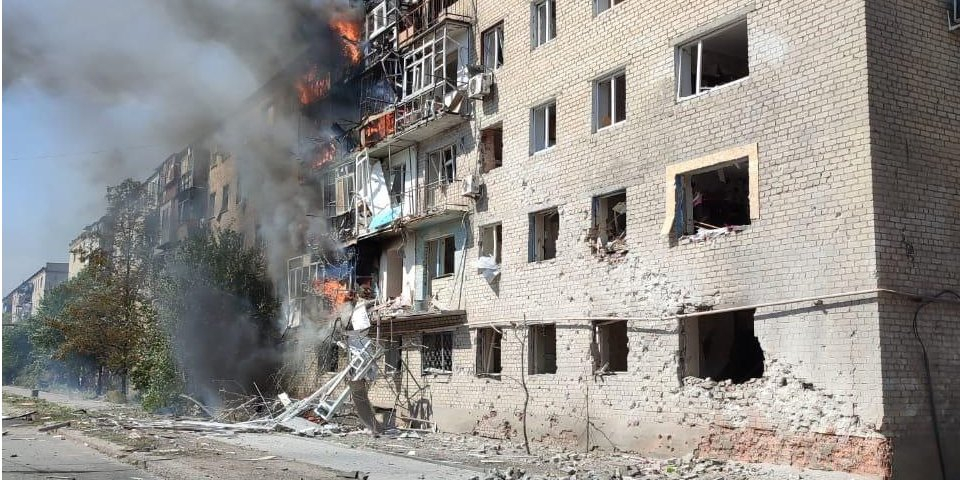 Consequences of the Russian attack on the city of Kurakhove, Donetsk Oblast, on September 1 (Photo: Vadym Filashkin / Telegram)