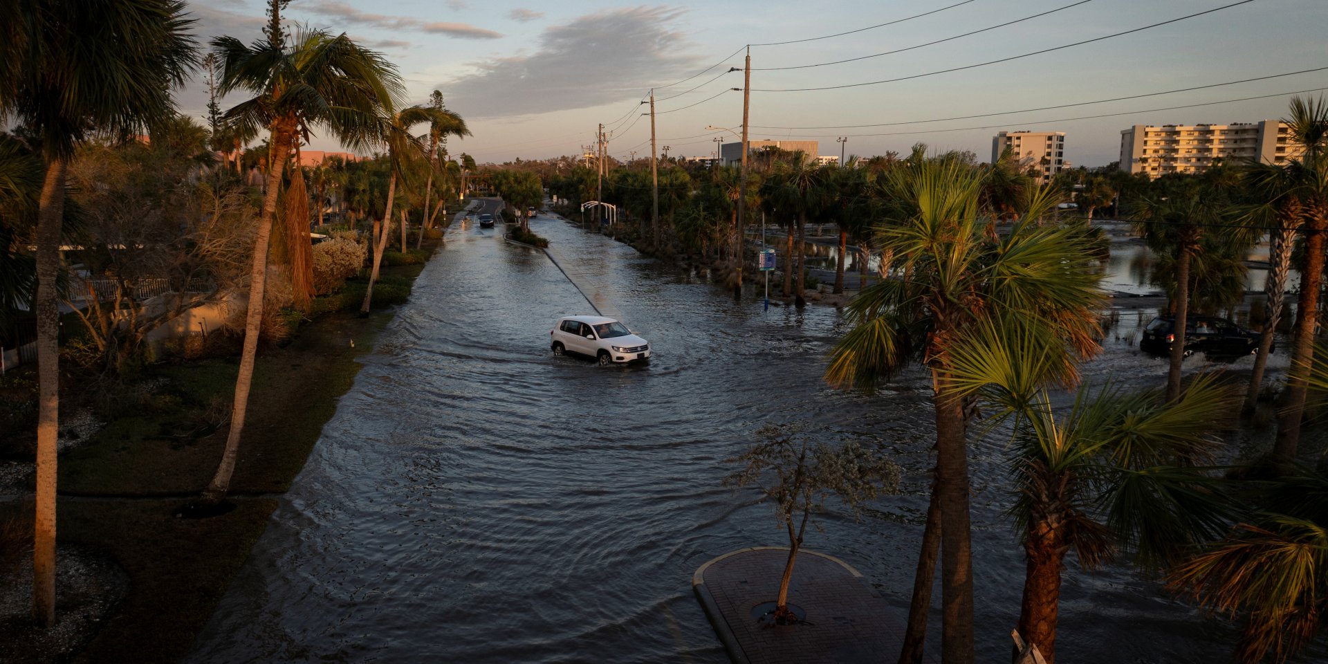 Последствия урагана Милтон, Флорида, 10 октября (Фото: REUTERS/Marco Bello)