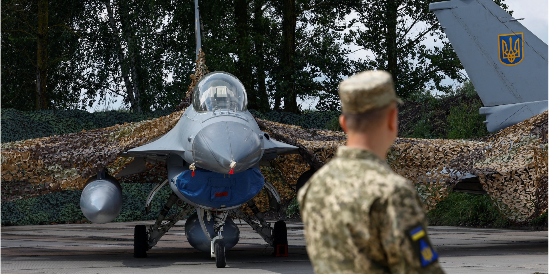 Украинский истребитель F-16, 4 августа 2024 год (Фото: REUTERS/Valentyn Ogirenko)