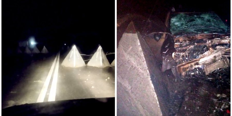 Кто именно установил на трассе в Курской области «зубы дракона», не известно (Фото:Коллаж NV)