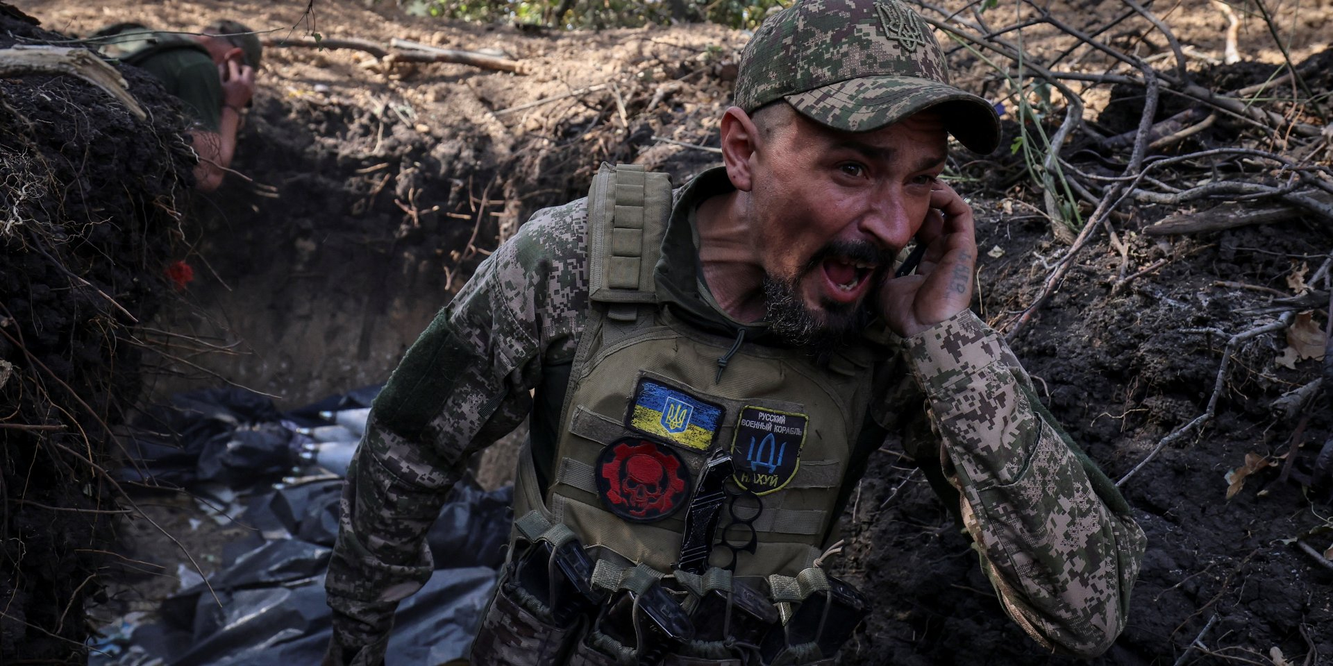 Ukrainian soldiers on the front line near Pokrovsk, October 3, 2024 (illustrative photo) (Photo: Radio Free Europe/Radio Liberty/Serhii Nuzhnenko via REUTERS)