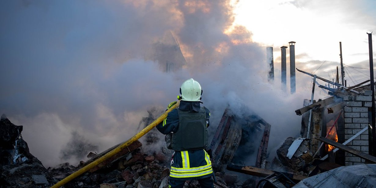 The aftermath of the Russian attack on Odesa Oblast, Nov. 17 (Photo: ДСНС України/Telegram)