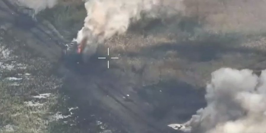 &laquo;Положили почти всю живую силу&raquo;. В&nbsp;ВСУ показали уничтожение российской колонны на&nbsp;Харьковщине&nbsp;&mdash; видео
