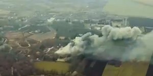Удар України по об'єкту поблизу Мар'їного Курської області РФ (Фото: OSINTtechnical via X)