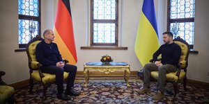Канцлер Німеччини Олаф Шольц та президент України Володимир Зеленський (Фото: Офіс президента)