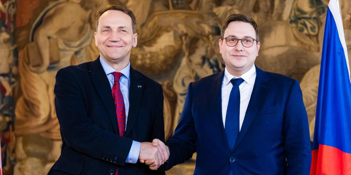 Polish Foreign Minister Radoslaw Sikorski and his Czech counterpart Jan Lipavsky (Photo: Polish Foreign Ministry)