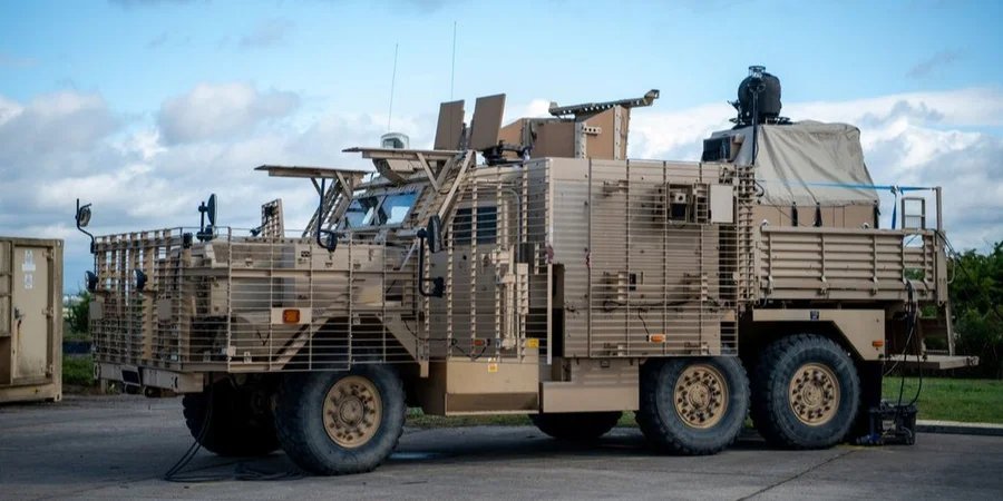 Лазерна система Raytheon на&nbsp;бронемашині Wolfhound (ілюстративне фото) (Фото: www.gov.uk)