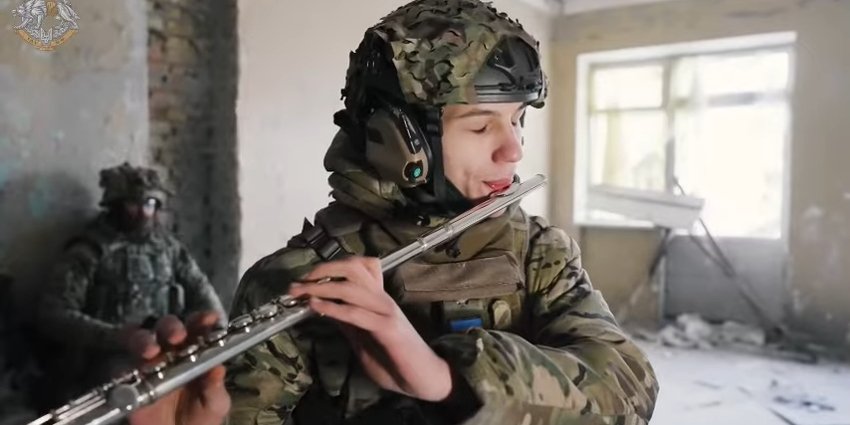 Кадр з мініфільму ССО Щедрик — мистецтво, що стало зброєю (Фото: @ССО/YouTube)