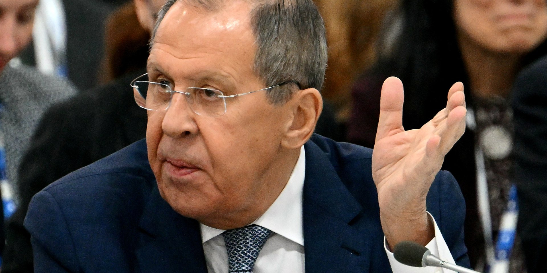 Russia's Foreign Minister Sergey Lavrov at OSCE summit in Malta, Dec. 5, 2024 (Photo: ALBERTO PIZZOLI/Pool via REUTERS)