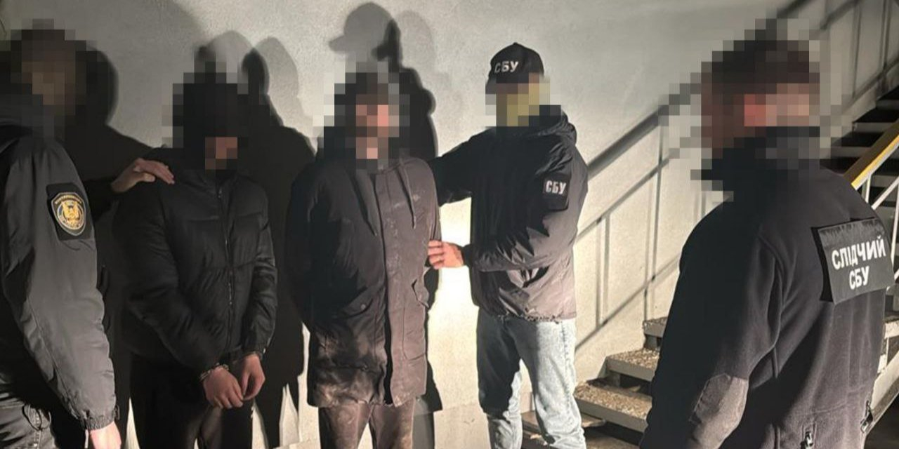Men, ages 30 and 32, placed explosives under the tracks and remotely activated them as the train approached. (Photo: SBU)
