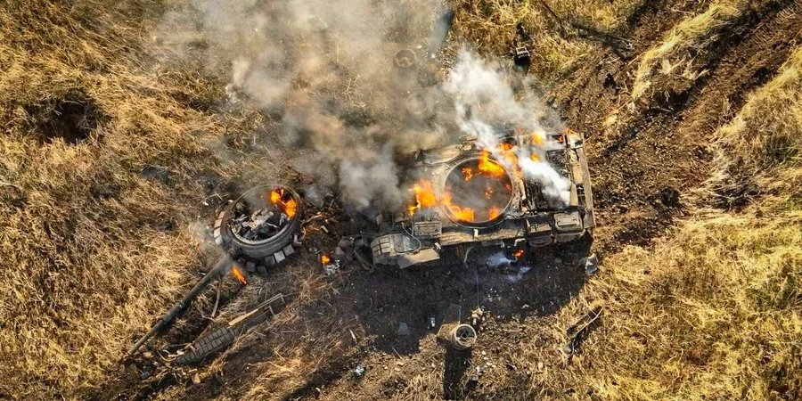 Уничтоженная российская военная техника (Фото: Пресс-служба 72-й бригады Черных Запорожцев / Handout via REUTERS)