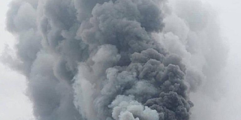 The fire in the Moscow region now covers 10,000 square meters. (Photo: Astra / Telegram)