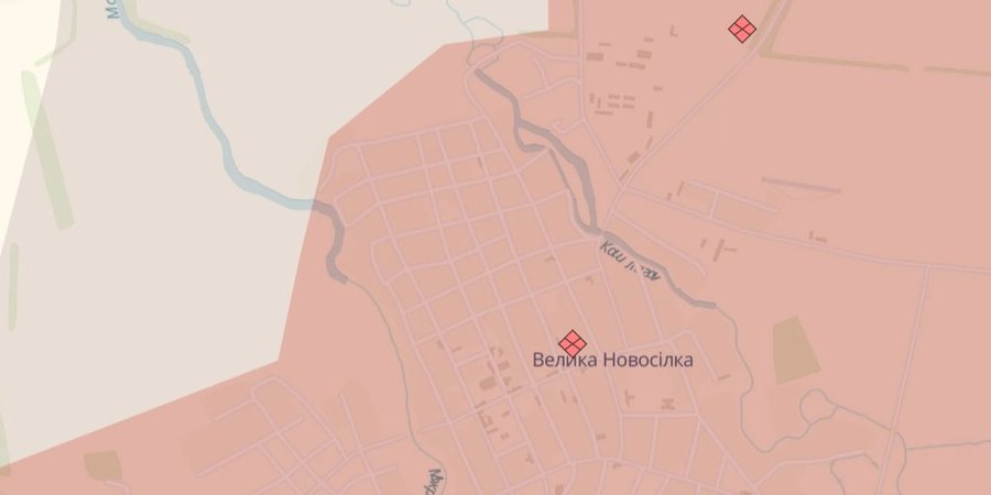 Войска&nbsp;РФ полностью оккупировали Великую Новоселку&nbsp;&mdash; DeepState