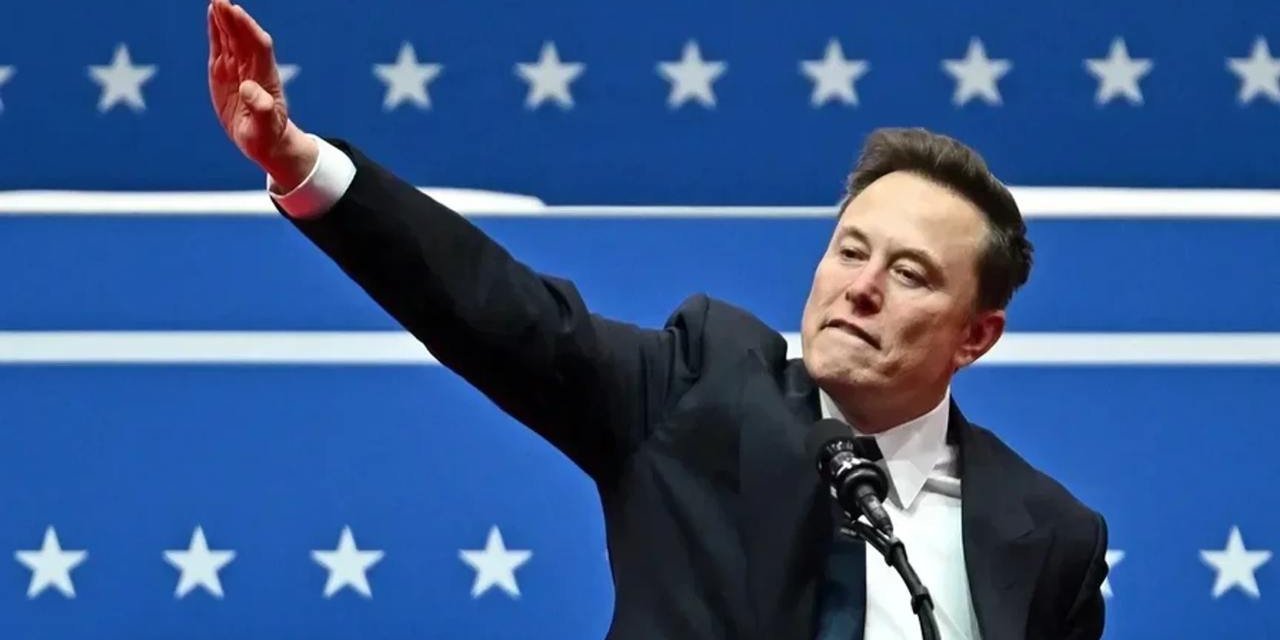 Ілон Маск під час інавгурації Дональда Трампа зробив неоднозначний жест, схожий на нацистське вітання (Фото: REUTERS/Mike Segar)