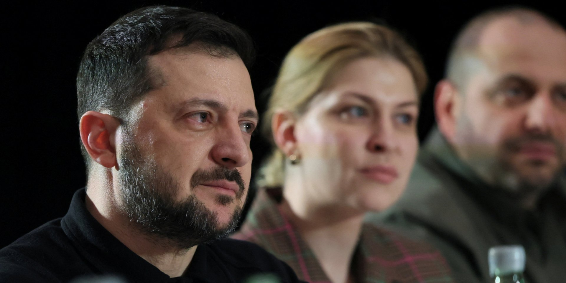 Volodymyr Zelenskyy during a meeting with JD Vance, Feb. 14 (Photo: REUTERS/Leah Millis)