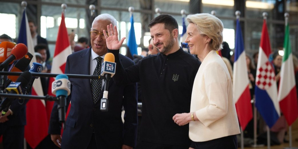 Volodymyr Zelenskyy in Brussels, March 6 (Photo: President's Office)
