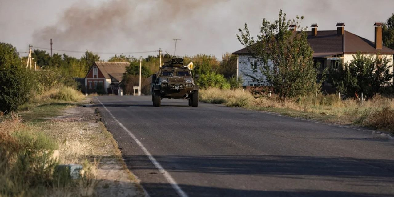 Ukrainian equipment in Sudzha, August 2024 (Photo: Ground Forces / Telegram)