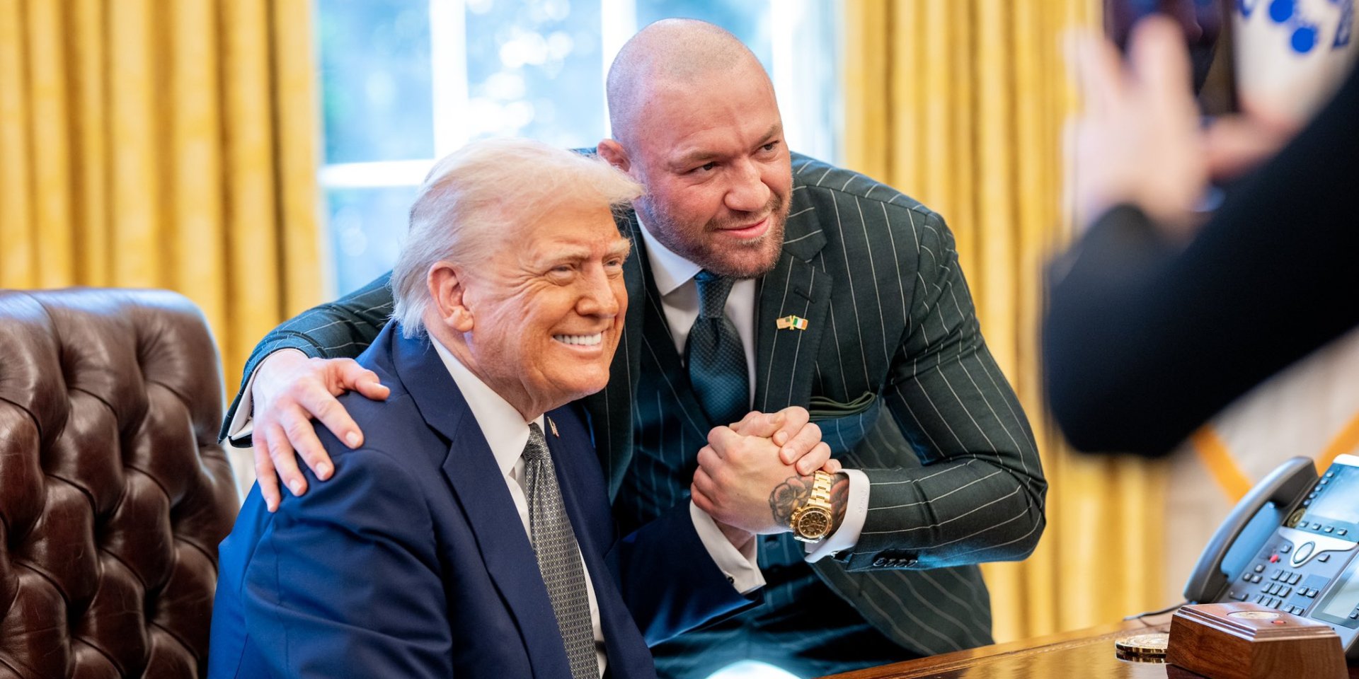 Конор Макгрегор в захваті від зустрічі з Доналдом Трампом (Фото: Конор Макгрегор/Instagram)