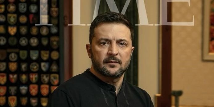 Зеленский на обладинке Time в лонгсливе от украинского бренда (Фото: @Time)