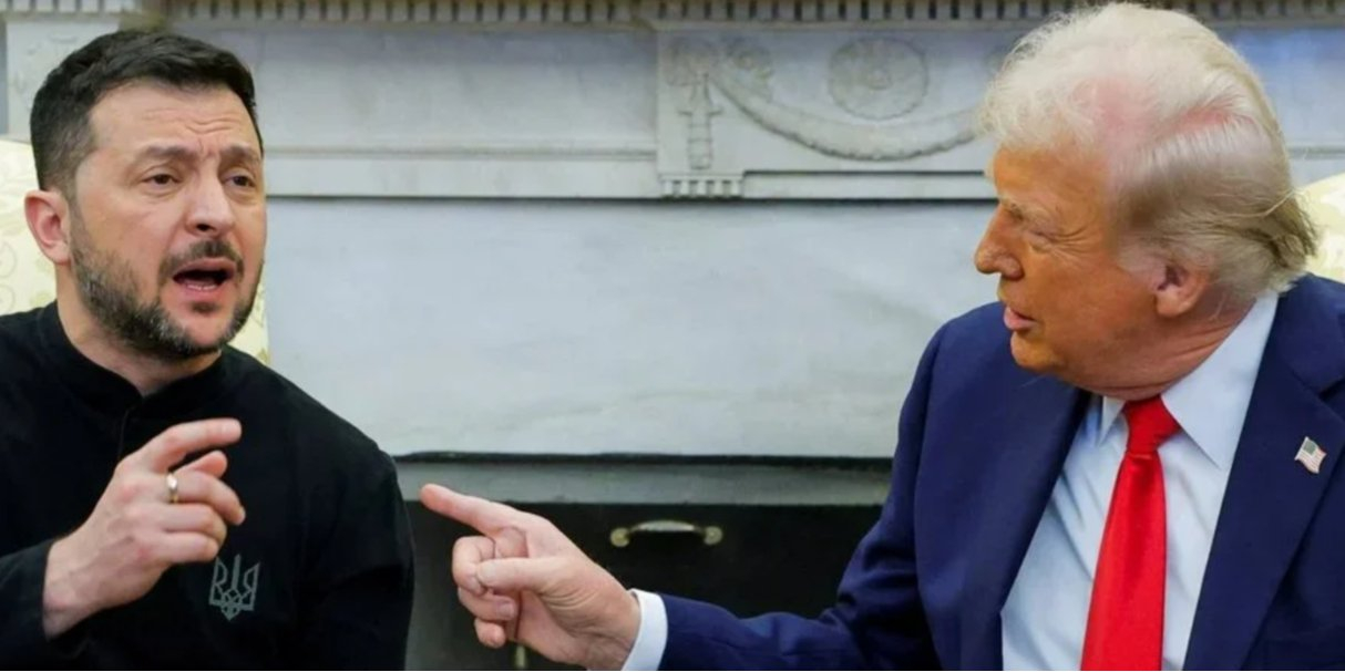 Volodymyr Zelenskyy and Donald Trump at the meeting in the Oval Office, Feb. 28, 2025 (Photo: REUTERS/Brian Snyder)