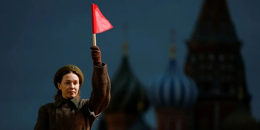 Pseudo-historical reenactment of the 1941 parade on Red Square in Moscow, Nov. 7, 2024 (Photo: REUTERS/Yulia Morozova)