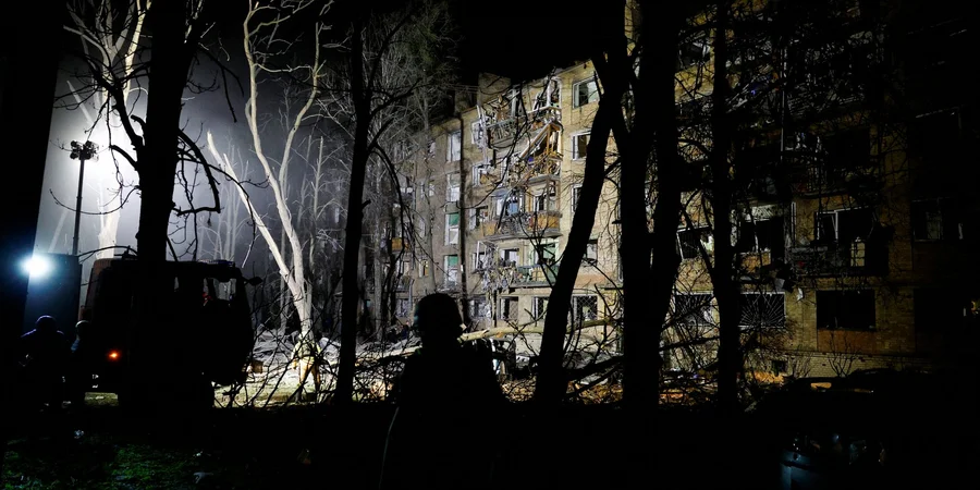 В результате российской атаки на Киев два человека погибли, 54 пострадавших, в том числе шесть детей