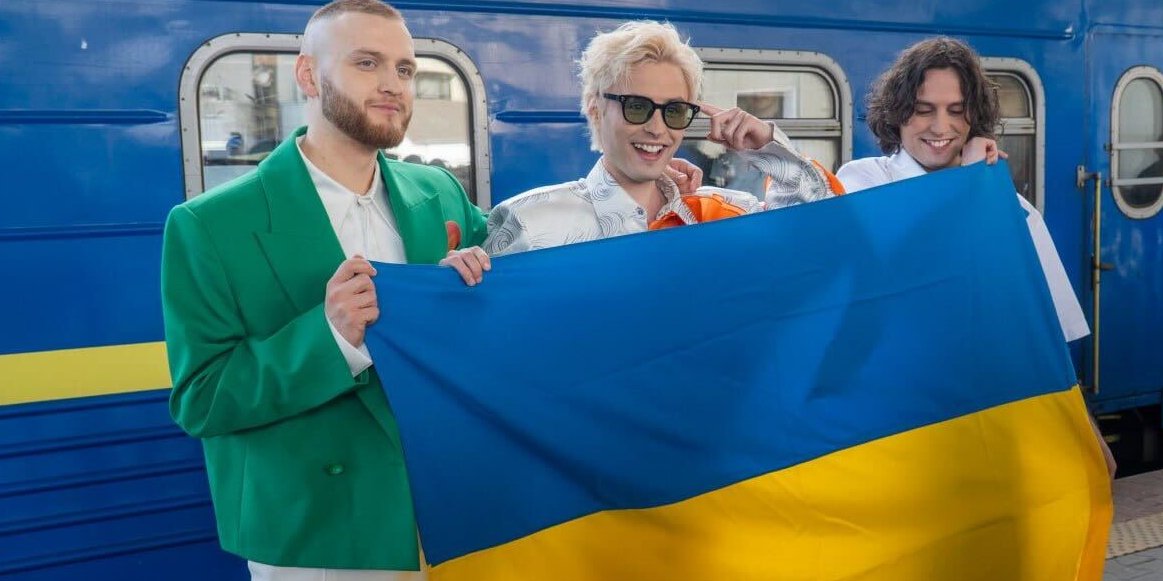 Участники группы Ziferblat — Даниил Лещинский, Валентин Лещинский и Федор Ходаков. Представители Украины на Евровидении 2025 уже отправились в Швейцарию (Фото: NV)