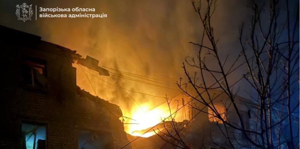 Россия нанесла по&nbsp;Запорожью не&nbsp;менее 10 ударов: начались пожары, пострадали 14 человек
