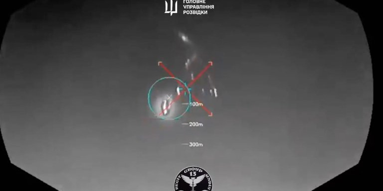 Ukrainian Magura drone shot down an aircraft for the first time in history on May 2, 2025. (Photo: Screenshot from video / HUR)