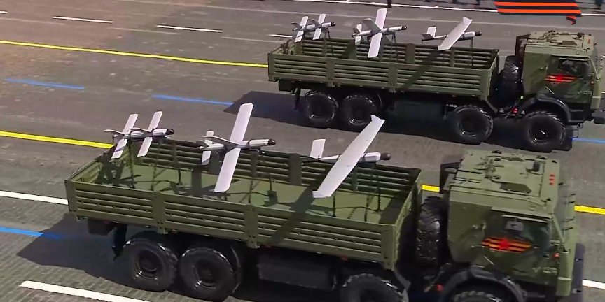 First-ever drone battalion display, featuring Lancet and Orlan UAVs