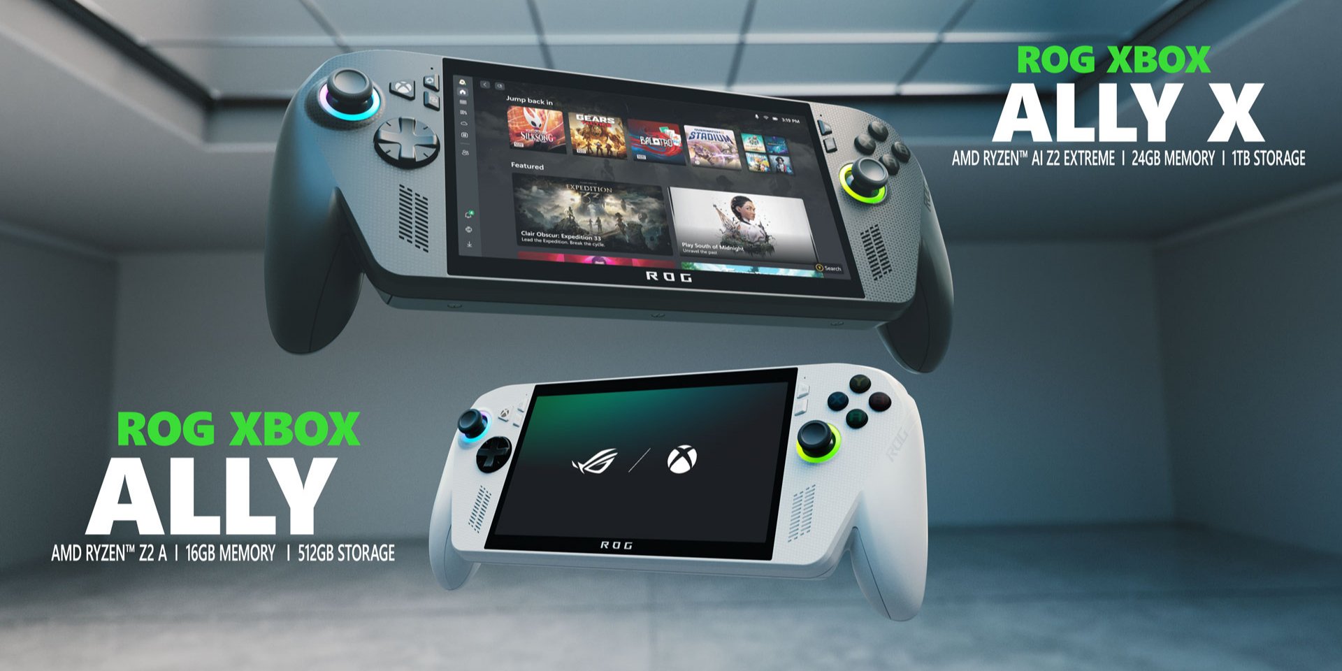 ROG Xbox Ally вийдуть пізніше цього року (Фото: Microsoft)