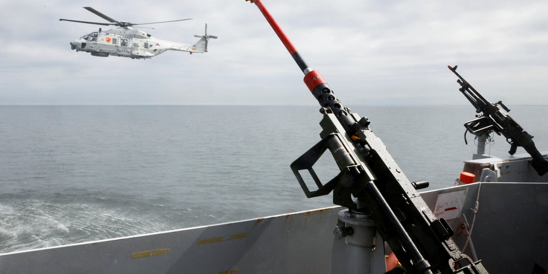 Dutch navy takes tight security measures ahead of NATO summit, Netherlands June 19, 2025. (Photo: REUTERS/Bart Biesemans)
