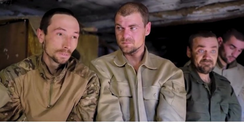 The Russian invaders taken prisoners in the Sumy direction (Photo: Video screenshot / AFU Air Assault Command / Facebook)