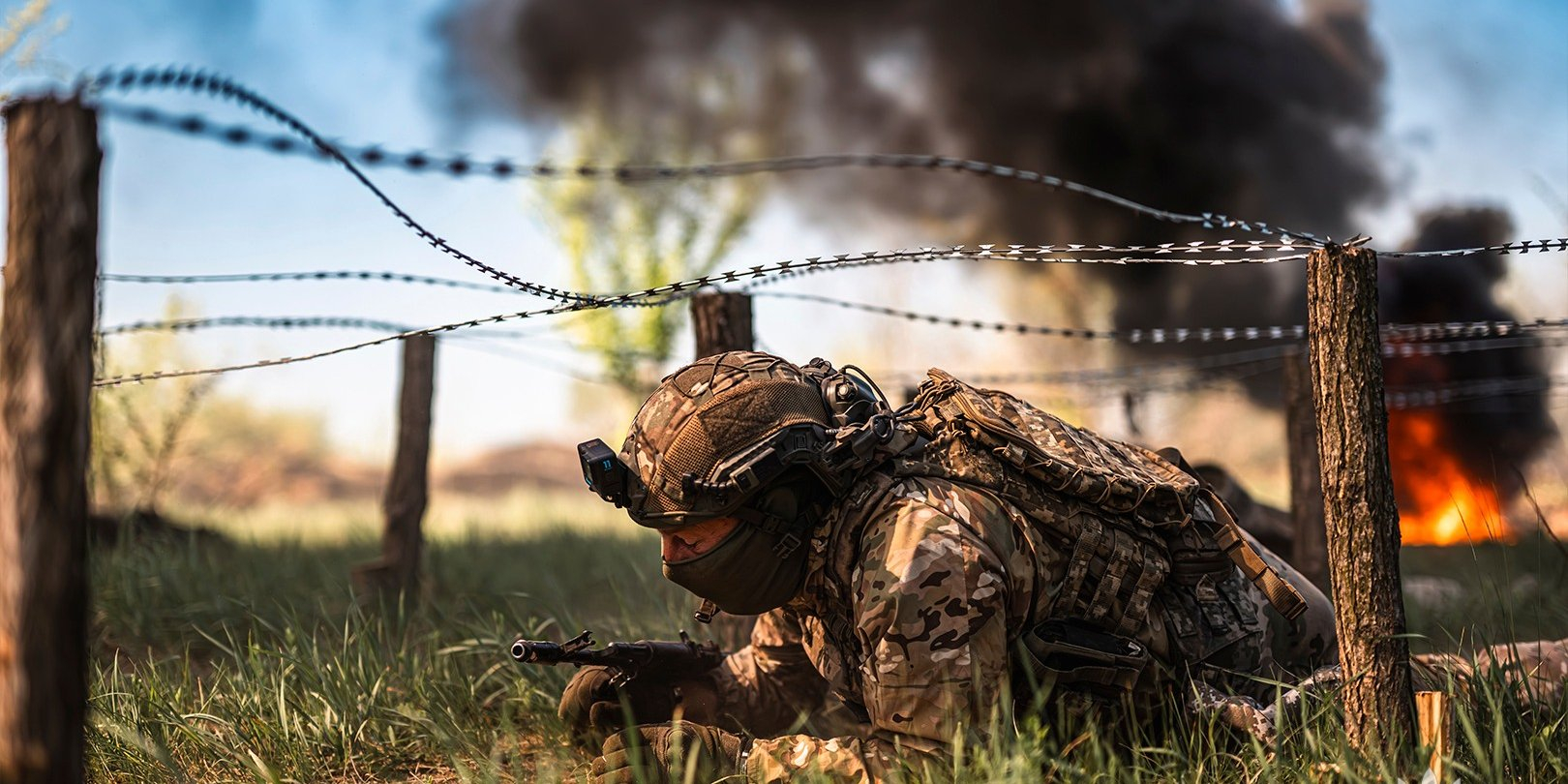 Soldiers of the 23rd Separate Mechanized Brigade of the Ukrainian Armed Forces pass through an obstacle course (Photo: 23rd Separate Mechanized Brigade / Facebook)