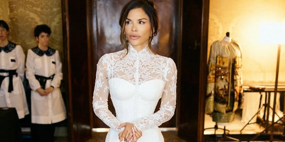 Лорен Санчес в свадебном платье от Dolce & Gabbana (Фото: instagram.com/laurensanchezbezos)